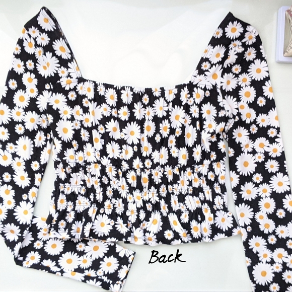 Forever 21 Floral Print Square Neck Top - Picture 2 of 8